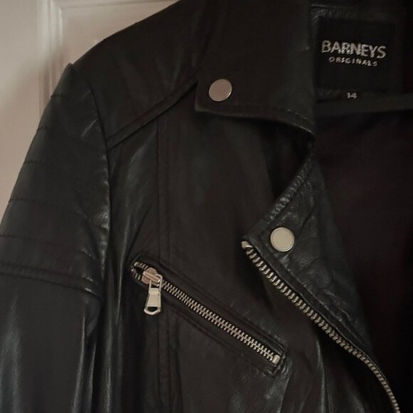 Barneys New York Midnight Leather Jacket - Picture 2 of 4